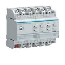 Hager TYAS628C Rollladen-/Jalousieaktor 8fach KNX Secure, 230V