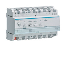 Hager TYAS664AN Universal-Dimmaktor 4-fach KNX Secure, 4x300W, ESL/LED, kombinierbar