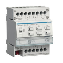 Hager TYMS646T Heizungsaktor 6fach KNX Secure für 24/230V Stellantriebe, Triac