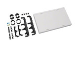 Hager UE22PEN Baustein, universN, 300x500mm, mit 2 poligen Sammelschienenträger PE/ N, drehbar