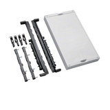 Hager UE31E0A Baustein, universN, 450x250mm, für Sammelschienensystem 60mm, 4 polig, waager.