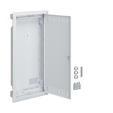 Hager VH48MMV Multimediaverteiler für Homeway, Hohlwand, 4-reihig, geschlitzte Stahlblechtür