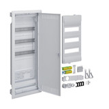 Hager VH603NWH Hybrid, volta, Hohlwand, 36PLE, 1 Montageplatten, mit Steckdose  Stahlblechtür