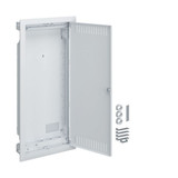 Hager VU48MMV Multimediaverteiler für Homeway, Unterputz, 4-reihig, geschlitzte Stahlblechtür