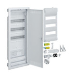 Hager VU603NWH Hybrid, volta, Unterputz, 36PLE, 1 Montageplatten, Steckdose und Stahlblechtür