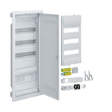 Hager VU603WWH Hybrid, volta, Unterputz, 36PLE, 1 Montageplatten, Steckdose und Kunststofftür