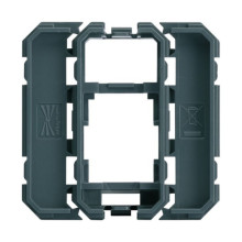 Hager WXF202 Keystone-Adapterrahmen 1xRJ45 19,3x14,8 mm, Modulbreite 22,5x45 oder 45x45 mm