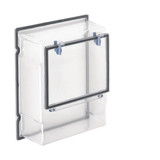 Hager ZAY300A Zählerfeldabdeckung, Zubehör, IP54, 300 mm, Klarsicht, mit Tür, für EHZ  TSG