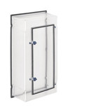 Hager ZAY450AT Zählerfeldabdeckung, Zubehör, IP54, 450 mm, Klarsicht, mit Tür, für 3.HZ