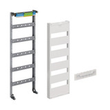 Hager ZU15S Verteilerfeld, univers Z, Höhe 750mm, 5-reihig, 1-feldig, PE/N waagerecht