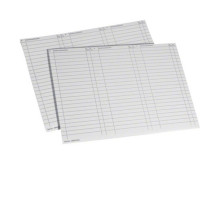 Hager ZZ90A Beschriftungsbögen, univers Z, Stromkreistabelle, DIN A4, 10 Stück