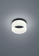 Helestra LIV LED Deckenleuchte 17W dimmbar IP30 90Ra Warmweiss Mattschwarz 15/1632.22