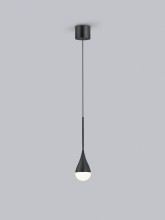 Helestra DUC LED Pendelleuchte 9W dimmbar IP44 90Ra warmweiss Mattschwarz Aluminium satiniert Ø7cm