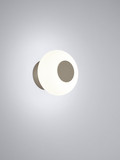 Helestra SAPO LED Wandleuchte 8W dimmbar 90Ra warmweiss Coffee Aluminium Opalglas weiß