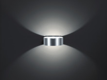 Helestra FOSCA LED Wandleuchte 9W 90Ra Warmweiss Aluminium 18/1328.26