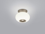 Helestra SAPO LED Deckenleuchte 12W dimmbar 90Ra warmweiss Coffee Aluminium Opalglas weiß