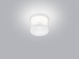 Helestra PORO LED Deckenleuchte 10W dimmbar 90Ra warmweiss Mattweiß Aluminium klar