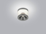 Helestra PORO LED Deckenleuchte 10W dimmbar 90Ra warmweiss Titangrau eloxiert Aluminium klar