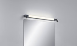 Helestra NERO LED Wandleuchte 12W IP44 90Ra Steuerbare Lichtfarbe, warm-/neutralweiss schwenkbar Mattschwarz Aluminium satiniert