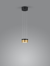 Helestra ODA LED Pendelleuchte 25W dimmbar 90Ra Warmweiss Schwarz 6-5086.28