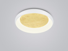 Helestra TYRA LED Deckenleuchte 32W dimmbar Warmweiss Weiß-Gold 8-5068.09
