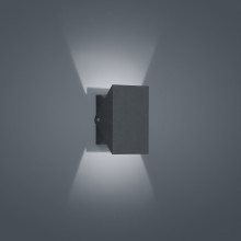 Helestra FREE LED Wandleuchte 10W IP54 90Ra Warmweiss Graphit A18605.93