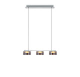 Hell Dune LED Pendelleuchte 3-fach steuerbare Lichtfarbe Dimmbar 30-150cm >90Ra Nickel 20685/3-92