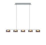 Hell Dune LED Pendelleuchte 5-fach steuerbare Lichtfarbe Dimmbar 30-150cm >90Ra Nickel 20686/5-92