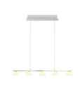 Hell Jane LED Pendelleuchte 5-fach steuerbare Lichtfarbe Dimmbar 60-180cm >90Ra Alu 20702/5-37