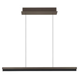 Hell LED Pendelleuchte Minou dimmbar 44W CCT steuerbare Lichtfarbe 3-stufig extrawarm- bis neutralweiss 90Ra Bronze 100x13cm 20737/1-15
