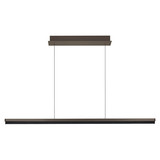 Hell LED Pendelleuchte Minou dimmbar 48W CCT steuerbare Lichtfarbe 3-stufig extrawarm- bis neutralweiss 90Ra Bronze 130x13cm 20738/1-15