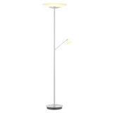 Hell LED Stehleuchte Ferdi dimmbar 41W CCT steuerbare Lichtfarbe 3-stufig extrawarm- bis neutralweiss 90Ra Nickel matt Alabasterglas 180cm 60583/2-92