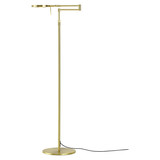Hell LED Stehleuchte Stance dimmbar 12W CCT steuerbare Lichtfarbe 3-stufig extrawarm- bis neutralweiss 90Ra Messing matt 144cm 60590/1-01
