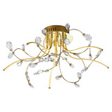 Hell LED Deckenleuchte Crystal X 26W warmweiss 90Ra Messing blank Klarglas Ø54cm 70638/540-40