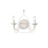 Ideal Lux CORTE Wandleuchte E14 2-fach dimmbar Weiss 028460