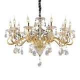 Ideal Lux NEGRESCO Pendelleuchte E14 10-fach ⌀850mm dimmbar Gold 087771