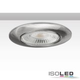 ISOLED Einbaurahmen rund, Lochausschnitt 73mm, nickel satin, für GU10/MR16 Spots