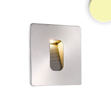 ISOLED LED Wandeinbauleuchte eckig, IP65, 1x3W CREE, warmweiß, inkl. Einputzdose