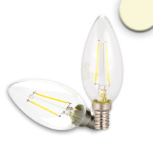ISOLED E14 LED Kerze, 2W, klar, warmweiß, dimmbar