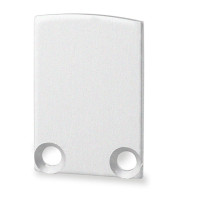 ISOLED Endkappe EC12 für SURF12 BORDERLESS inkl. COVER3 mit TUNNEL, Alu eloxiert