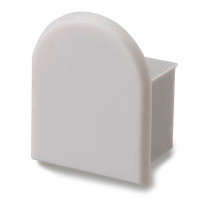 ISOLED Endkappe EC19 für SURF12 RAIL inkl. COVER5, ohne Kabelausgang, PVC, grauweiß