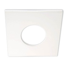 ISOLED Cover Aluminium eckig weiß matt für Einbaustrahler Sys-68