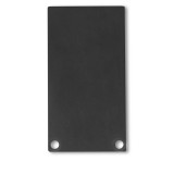 ISOLED Endkappe EC49 Alu schwarz RAL 9005 für SURF/DIVE24 mit COVER12, 2 STK, inkl. Schrauben