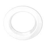 ISOLED Cover Aluminium rund weiß rückversetzt für Einbaustrahler Sys-90