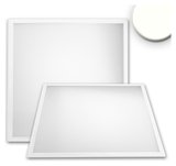 ISOLED LED Panel Professional Line 600 UGR<19 4H/8H, 36W, weiß RAL 9016, neutralweiß, Push/DALI dimmbar
