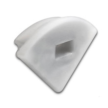 ISOLED Endkappe EC 68 Silikon für Profil CORNER13 mit Kabeldurchführung, 1 STK