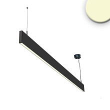 Isoled LED Hängeleuchte Linear Up&Down 600, 25W, prismatisch, linear- u. 90° verbindbar, schwarz, warmweiß 113999