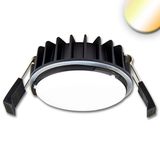 ISOLED LED Einbaustrahler Sys-90, 12W, weißdynamisch 3000-4000K, Push/DALI DT8 dimmbar (exkl. Cover)