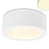 ISOLED LED Aufbauleuchte LUNA 18W, weiß, indirektes Licht, warmweiß, dimmbar