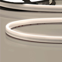 ISOLED LED Neon Flexband Streifen 6512, 24V, 14,4W, IP66, 3000K, 140 LED/m, inkl. Montageclips